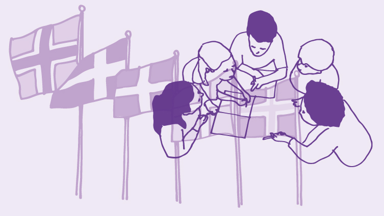 Illustration Lär känna dina nordiska grannar.
