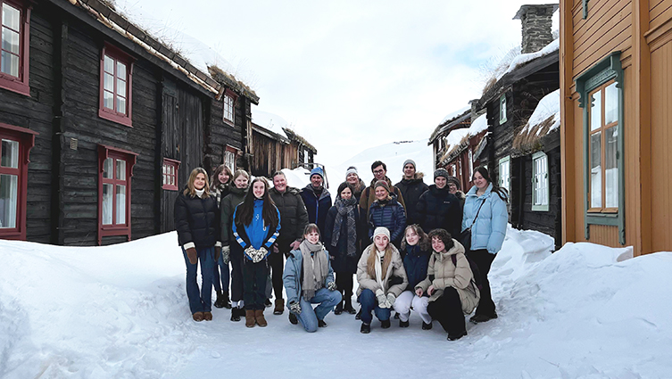 Elever från gymnasiet i norska Røros