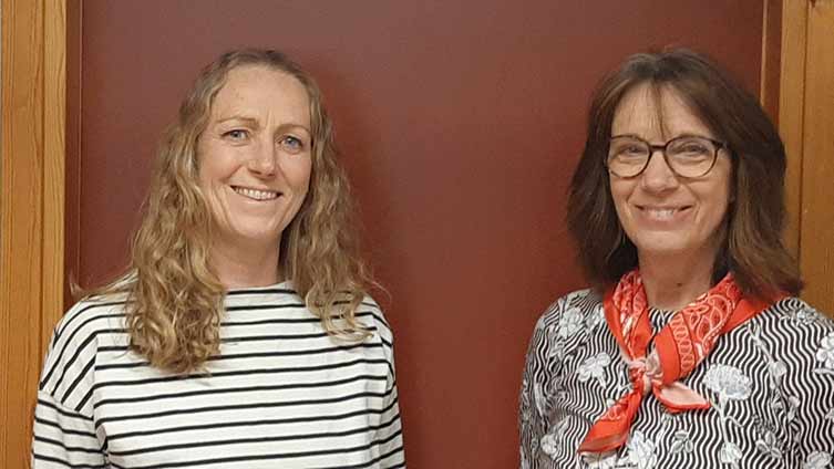 Anna Hammarlund och Gunilla Angström, lärare vid Egebyskolan i Mjölby.
