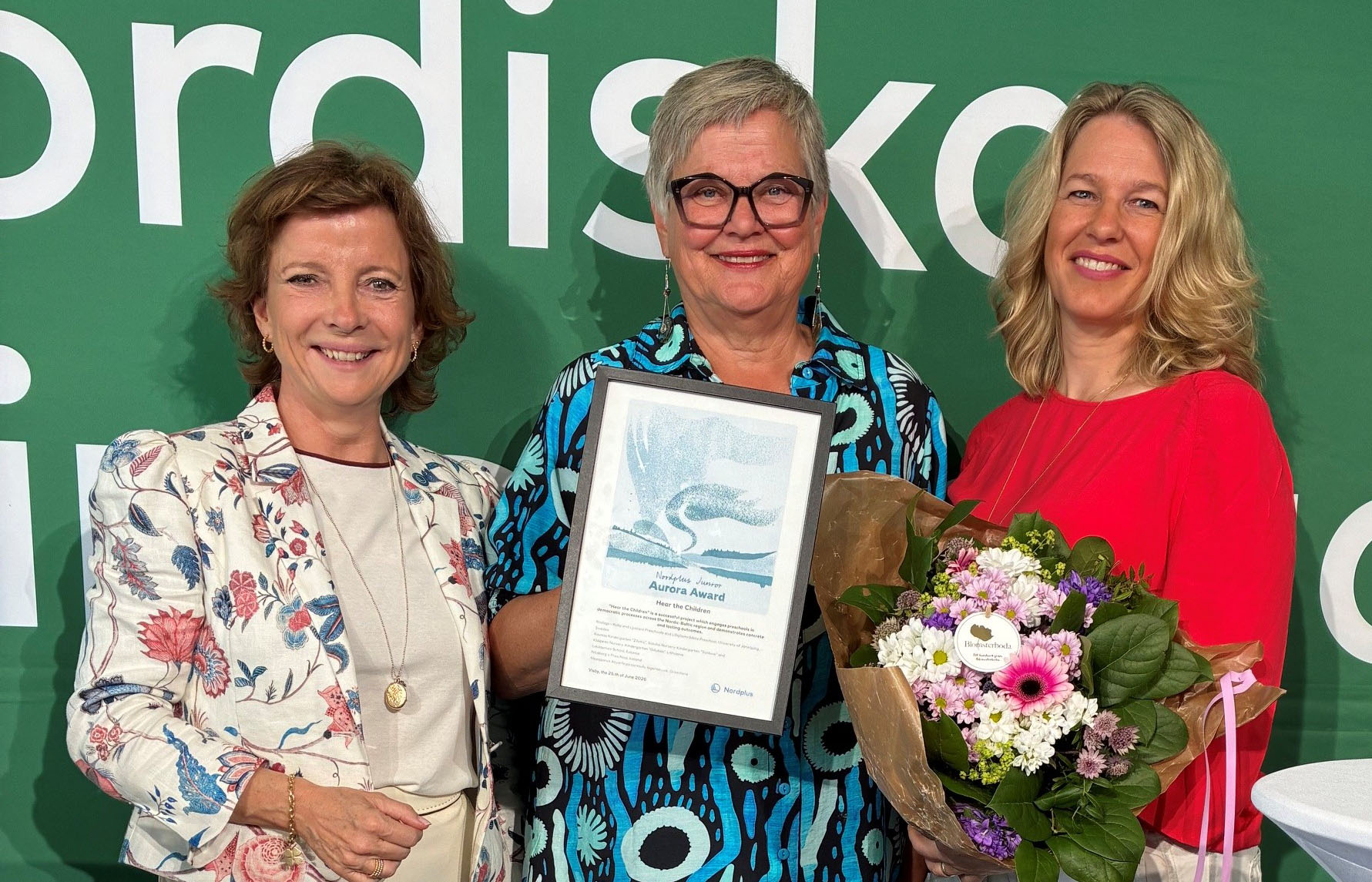 Utdelning av Nordplus Junior Aurora Award 2026