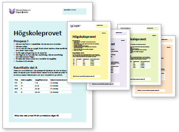 Exempel omslag högskoleprovet.