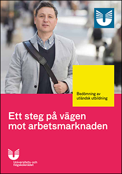 Omslag till broschyren Ett steg på vägen mot arbetsmarknaden