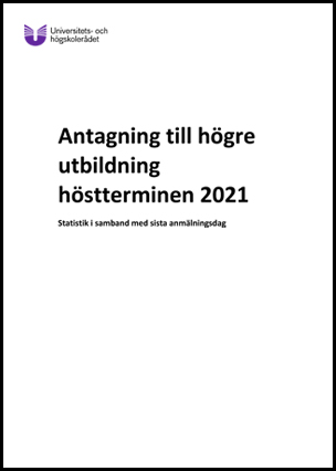 Ladda ner "Antagning till högre utbildning höstterminen 2021" (pdf)